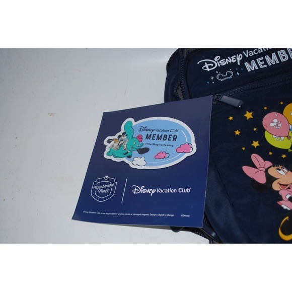 DVC Member Disney Vacation Club Navy Crossbody Sling Bag and Magnet - Picture 4 of 5